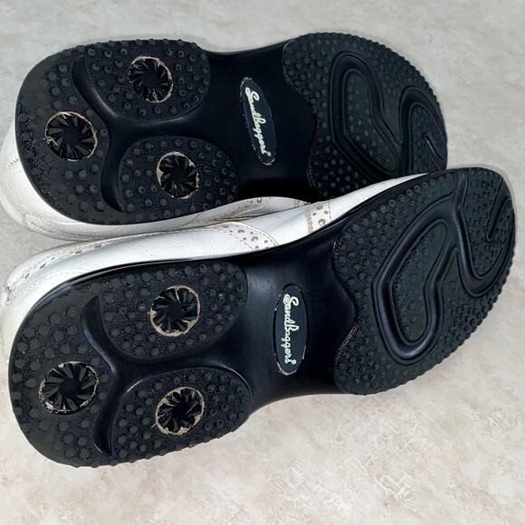 white Sandbaggers women's leather golf shoes Size 9.5 - Picture 8 of 10